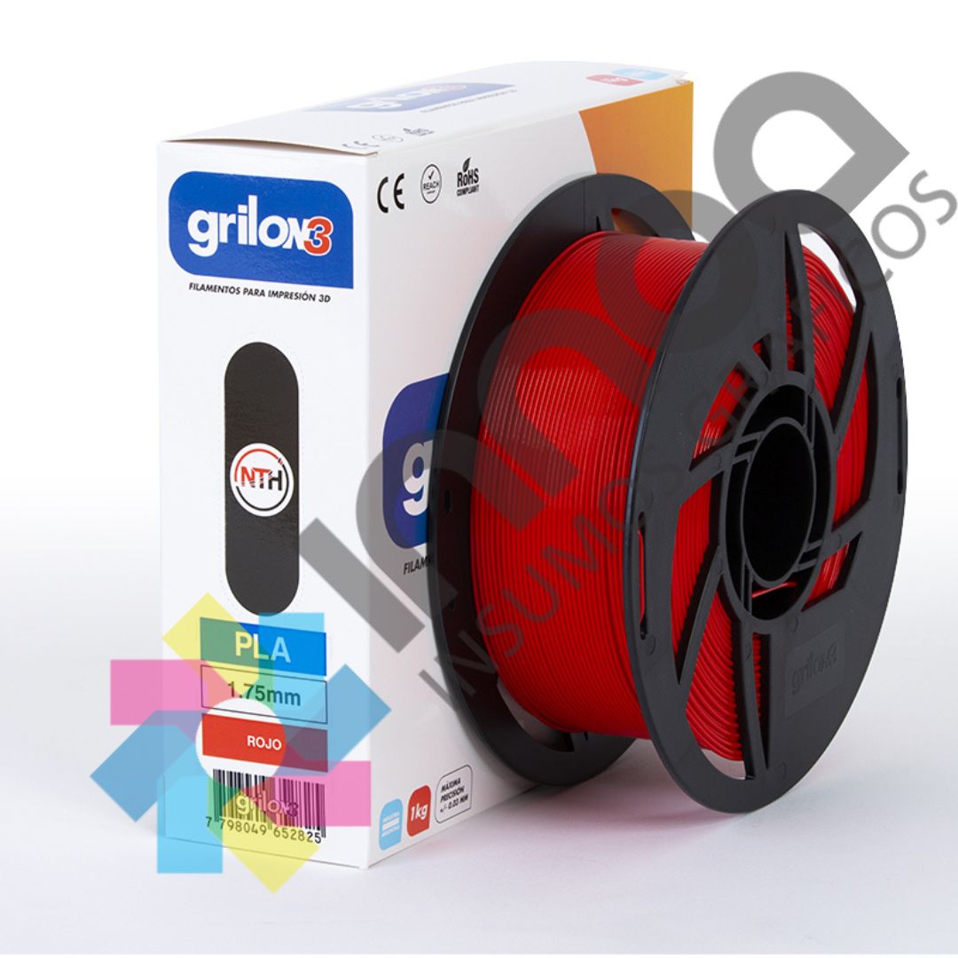 GRILON3 PLA INGEO 05_ROJO 1.75 MM X 1 KG