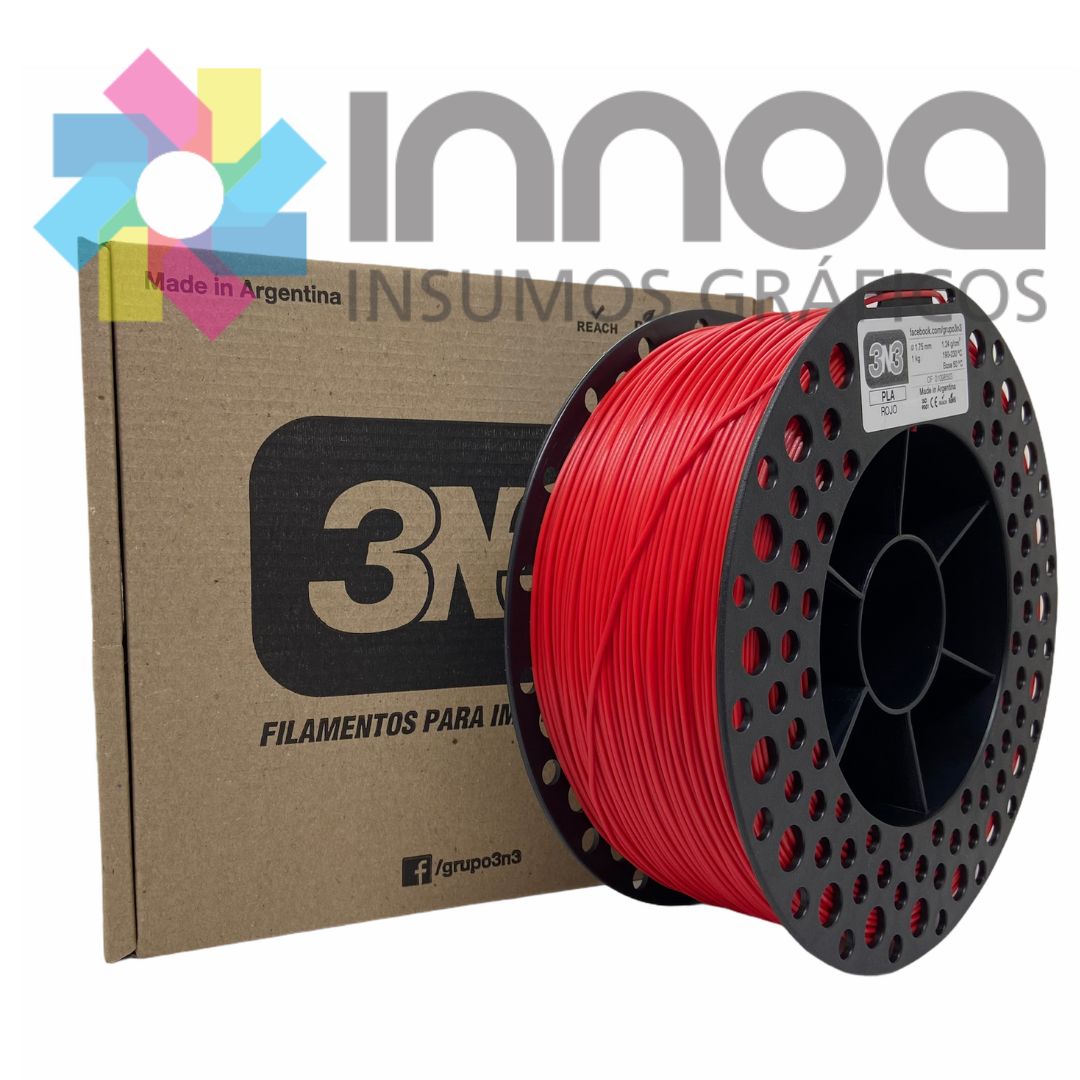 3N3 PLA 11_ROJO 1.75 MM X 1 KG