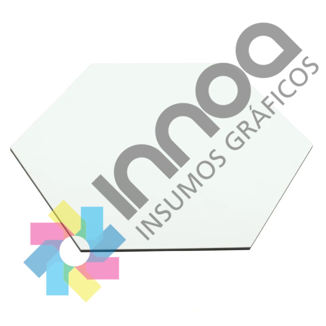 Formita Hexgonal 5 x 6cm madera cristal x10 Unidades