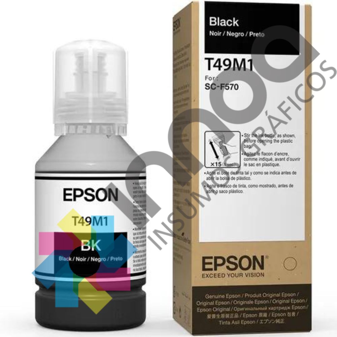 TINTA EPSON F570 - F170 SUBL 140 ML NEGRA