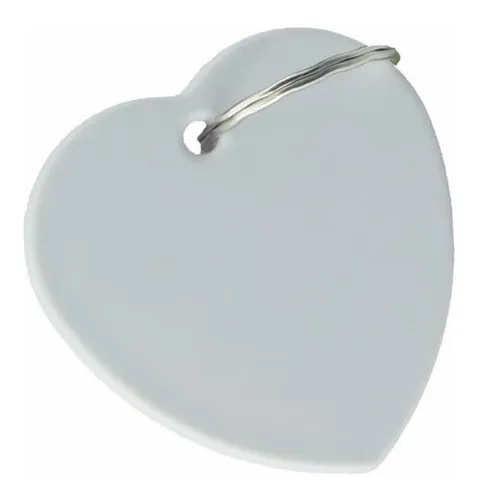LLAVERO DE POLIMERO CORAZON GRANDE 4.7 X 4.5 CM X10 Unidades - Imagen 3