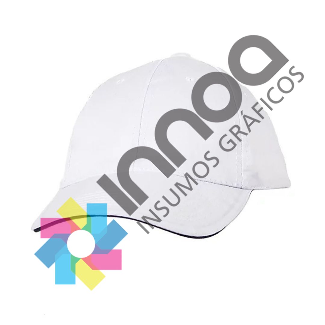 G44 GORRA 6 GAJOS ALG/POL BLANCO VIVO MARINO