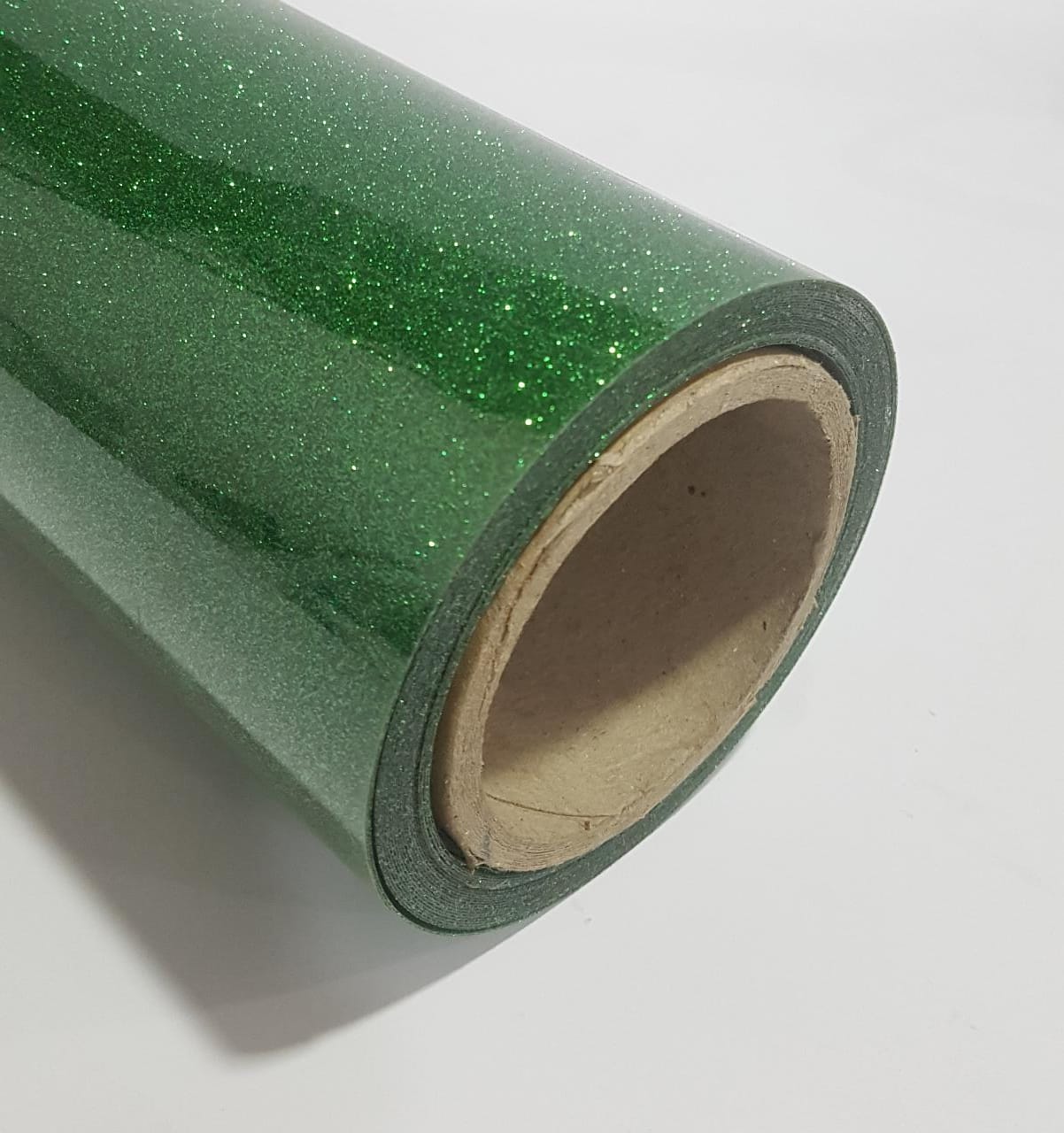 VINILO TERMOTRANSFERIBLE GLITTER VERDE - Imagen 3