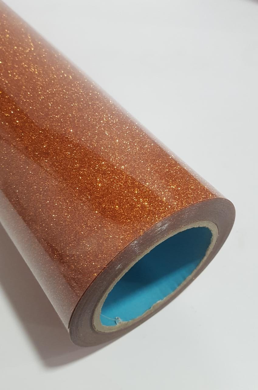 VINILO TERMOTRANSFERIBLE GLITTER MARRON - Imagen 3