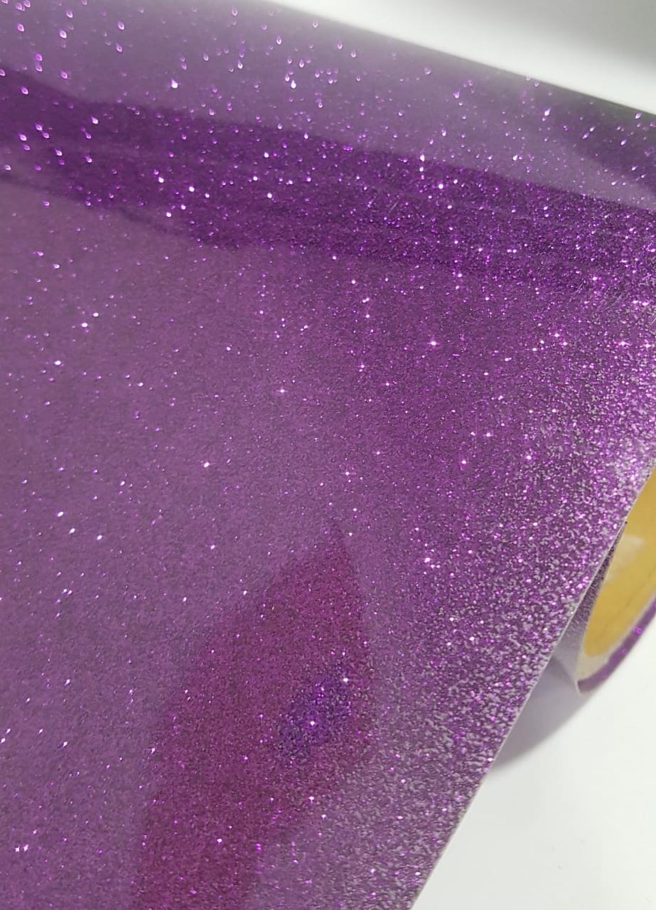 VINILO TERMOTRANSFERIBLE GLITTER PURPURA - Imagen 3