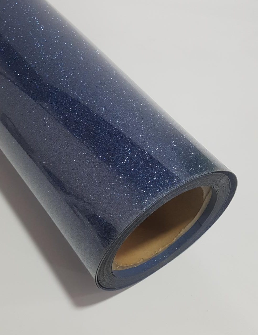 VINILO TERMOTRANSFERIBLE GLITTER AZUL MARINO - Imagen 2