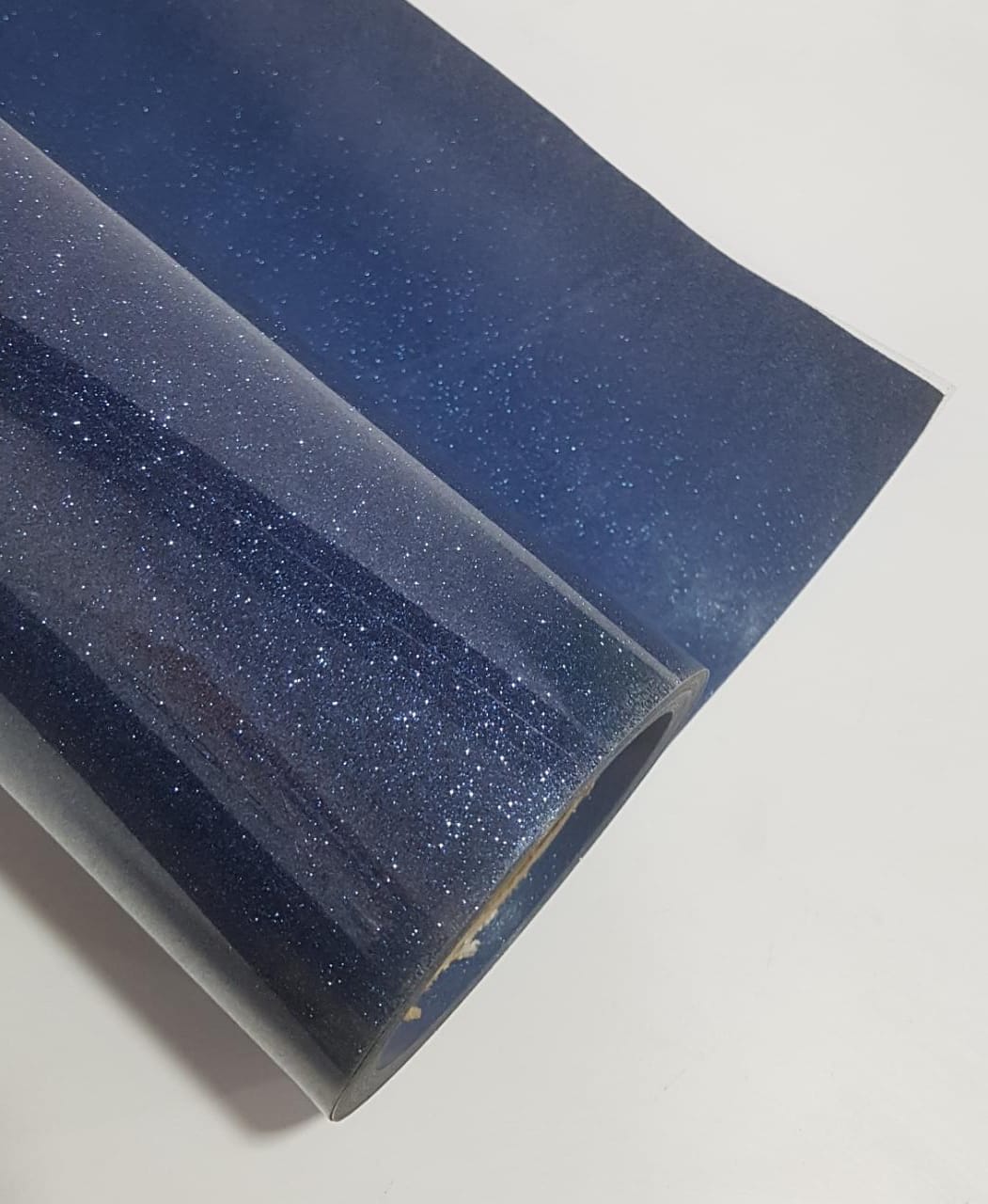 VINILO TERMOTRANSFERIBLE GLITTER AZUL MARINO - Imagen 3