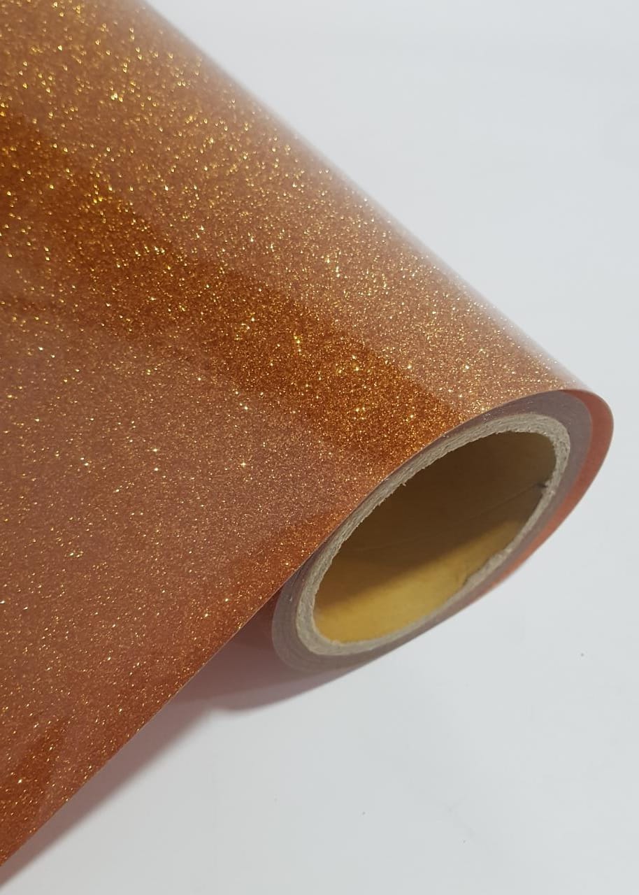 VINILO TERMOTRANSFERIBLE GLITTER COBRE