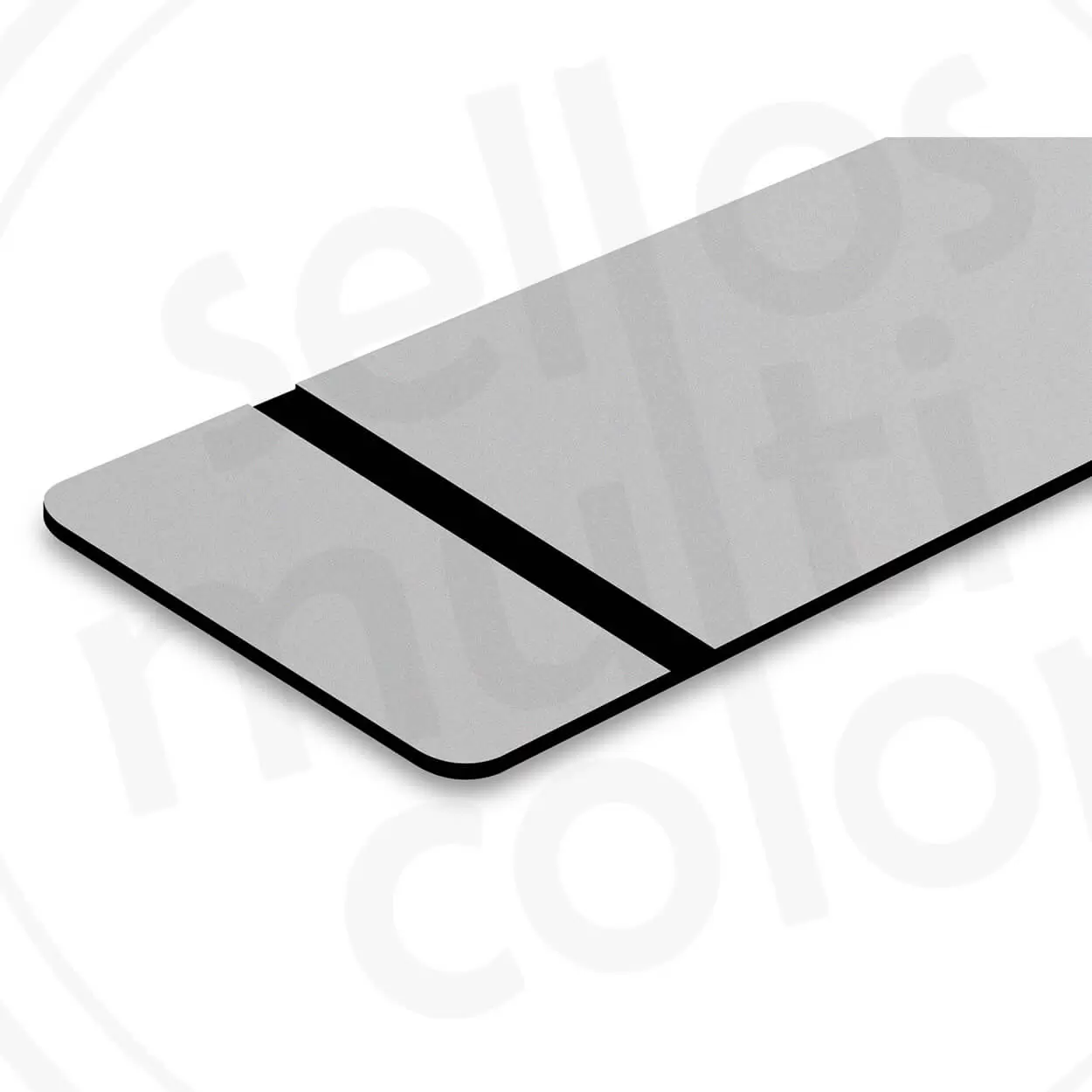 BICAPA CEPILLADO PLATA/NEGRO 1.6 MM 0.60 X 1.20 METROS