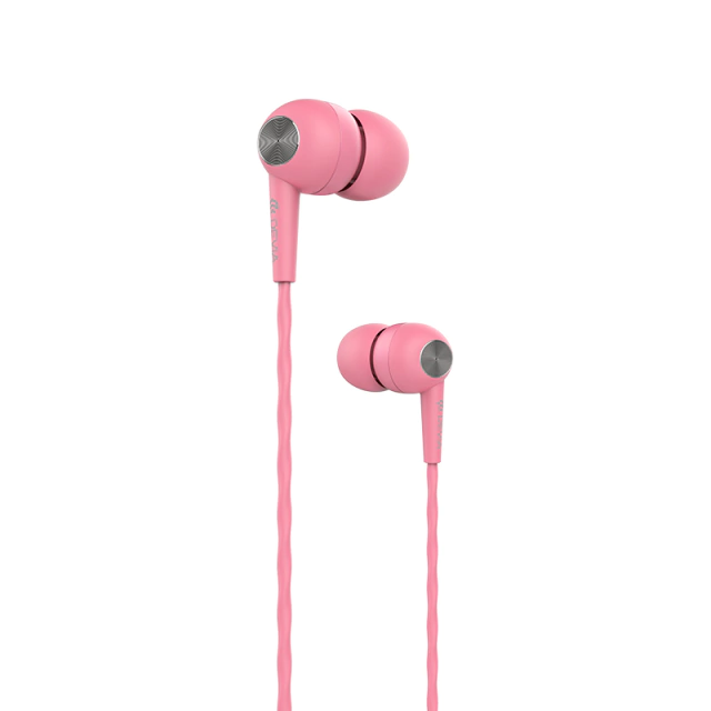 AURICULARES IDRAWER SERIES WIRED EARPHONE ROSA - Imagen 2