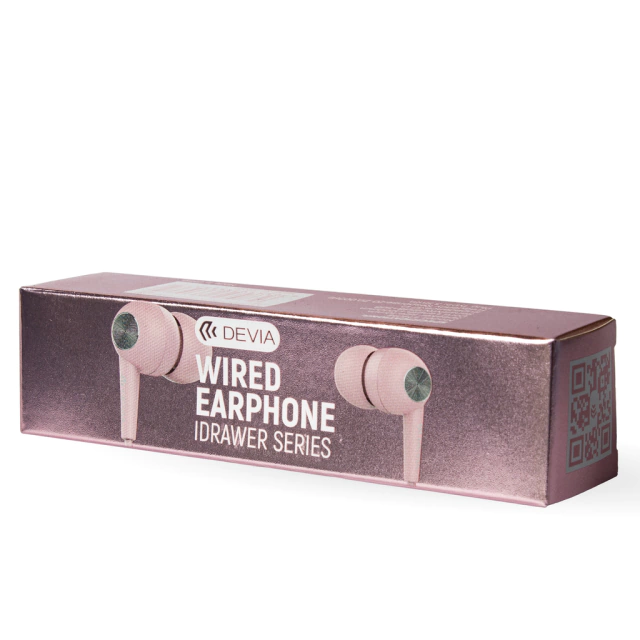 AURICULARES IDRAWER SERIES WIRED EARPHONE ROSA