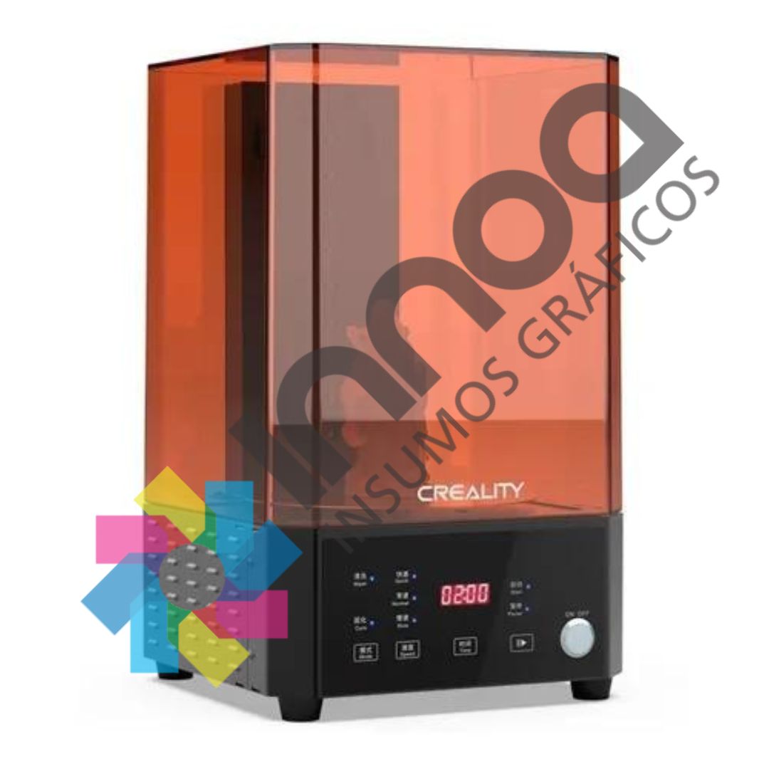 UW-01 CREALITY MAQUINA DE LAVADO PARA IMPRESION RESINA AREA DE LAVADO 170X120X160MM AREA DE CURADO 165X200MM