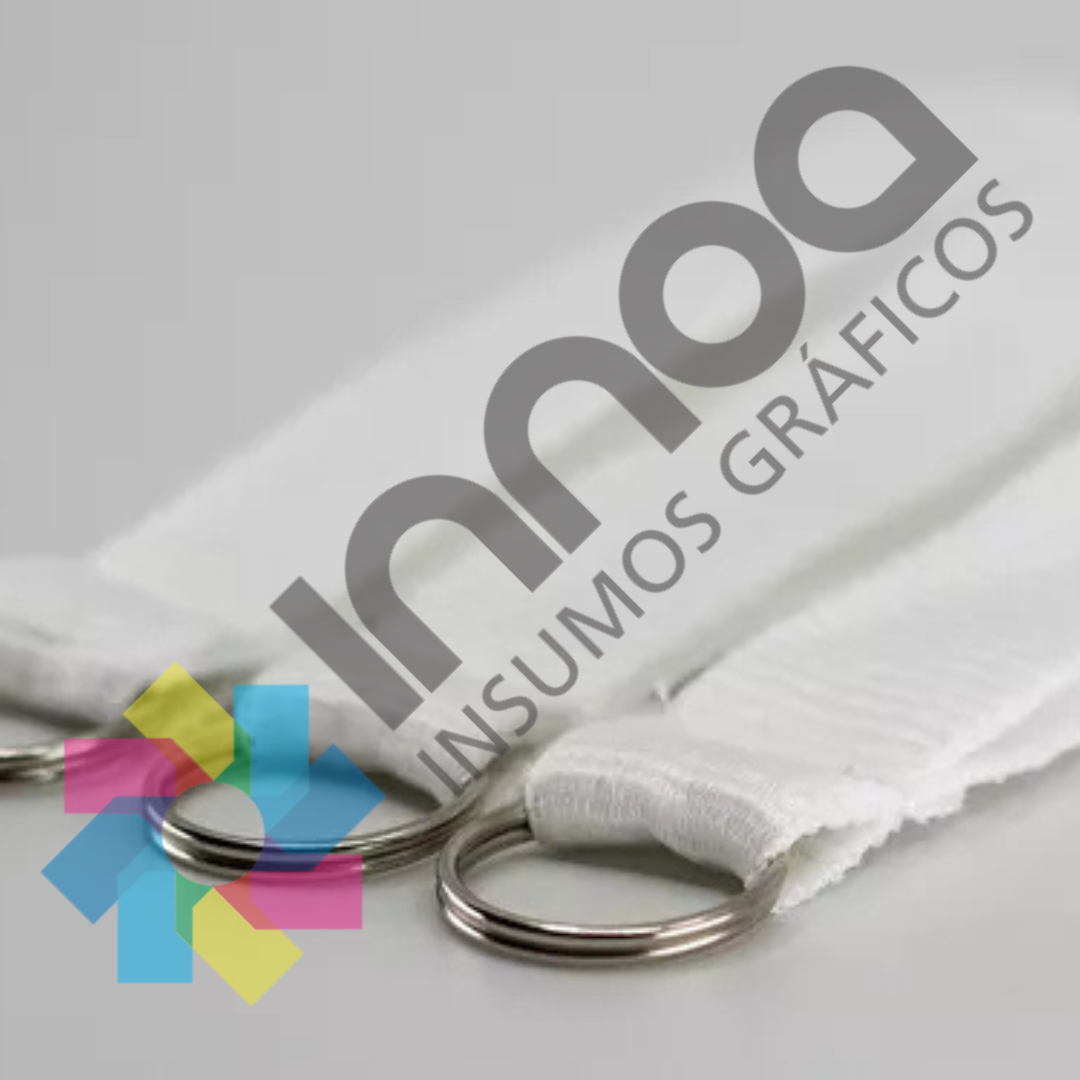 Llaveros cintas sublimable ARGOLLA 25 CM BLANCO X10 Unidades