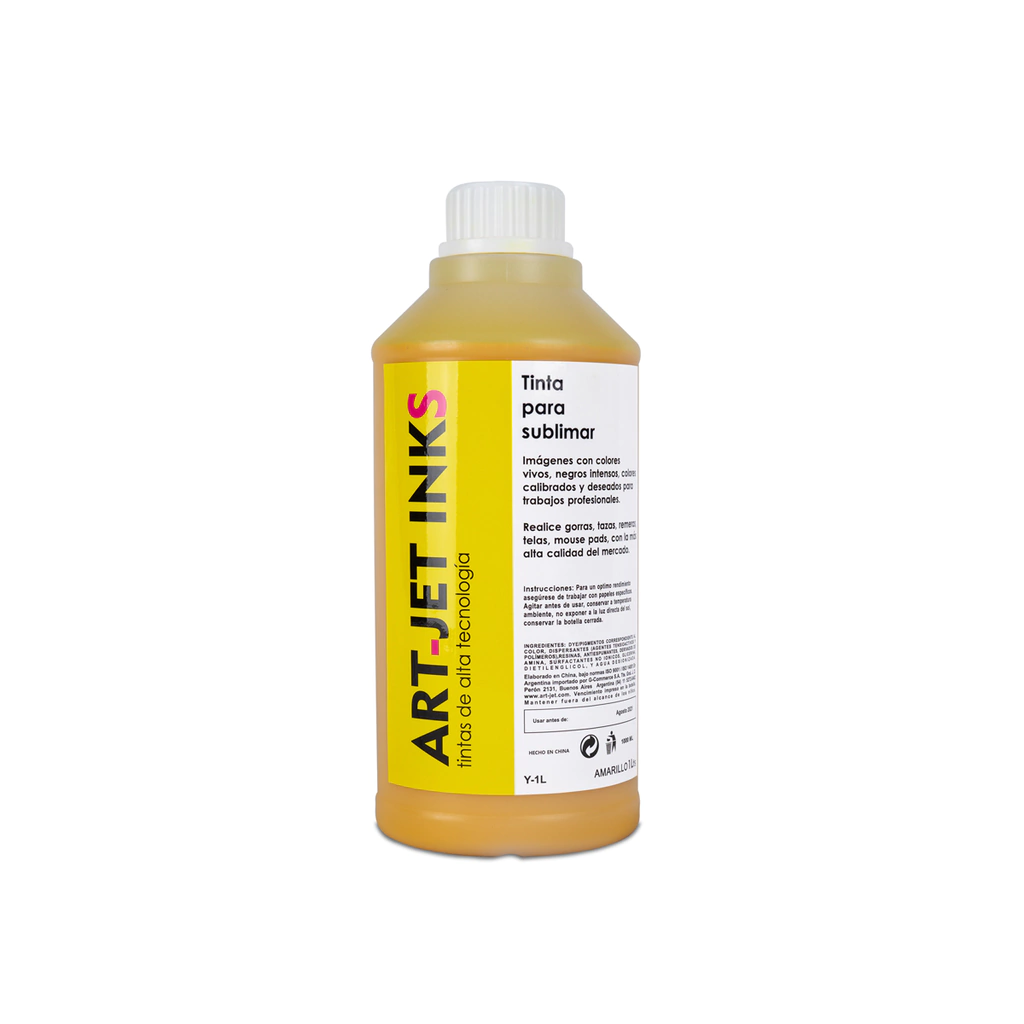 TINTA DE SUBLIMACION ART JET AMARILLO 1 LITRO