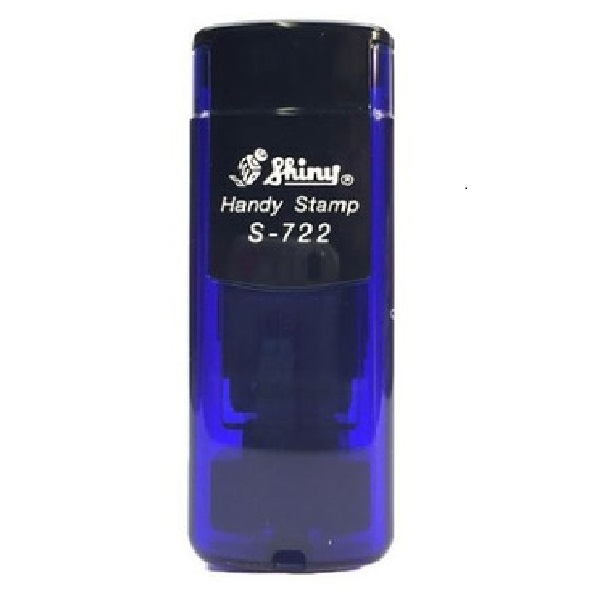 SHINY S 722 SELLO POCKET DE BOLSILLO 38X14MM COLOR AZUL TRANSPARENTE