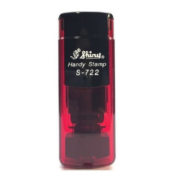 SHINY S 722 SELLO POCKET DE BOLSILLO 38X14MM COLOR ROJO TRANSPARENTE