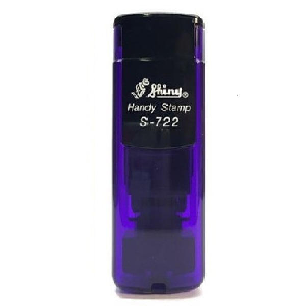 SHINY S 722 SELLO POCKET DE BOLSILLO 38X14MM COLOR VIOLETA TRANSPARENTE
