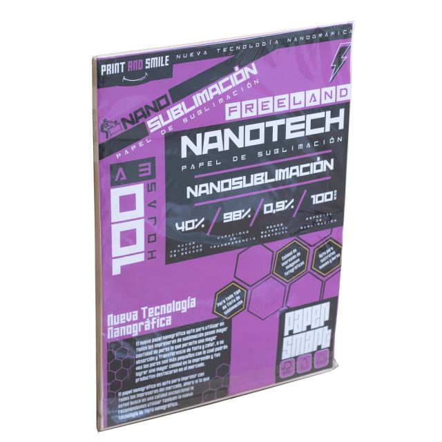 PAPEL PARA SUBLIMACION NANOGRAFICO A3 100GR X100 HOJAS