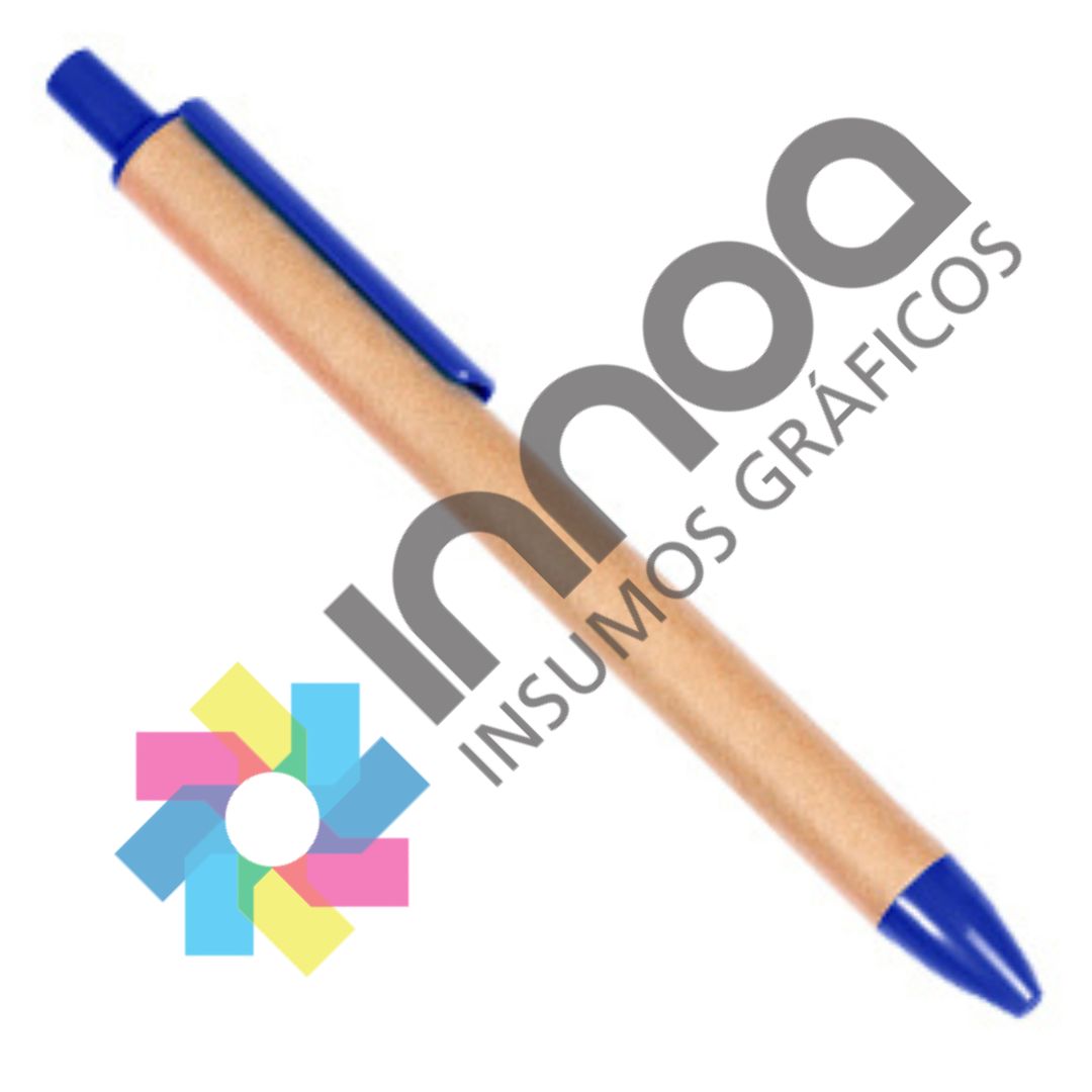 BOLIGRAFO ECO PEN CLIP AZUL X10 UNIDADES