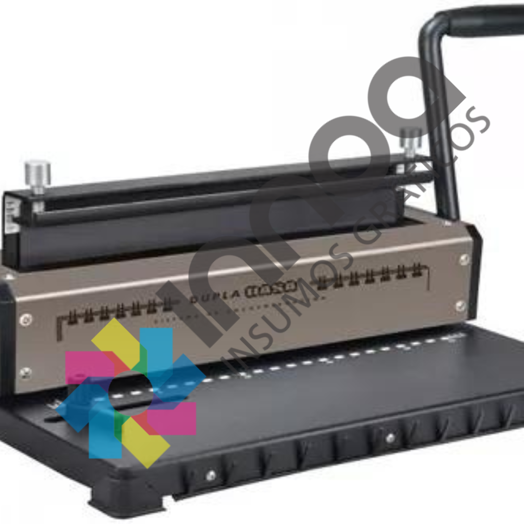ENCUADERNADORA DOBLE ALAMBRE DUPLA STD 2-1 CON CERRADOR