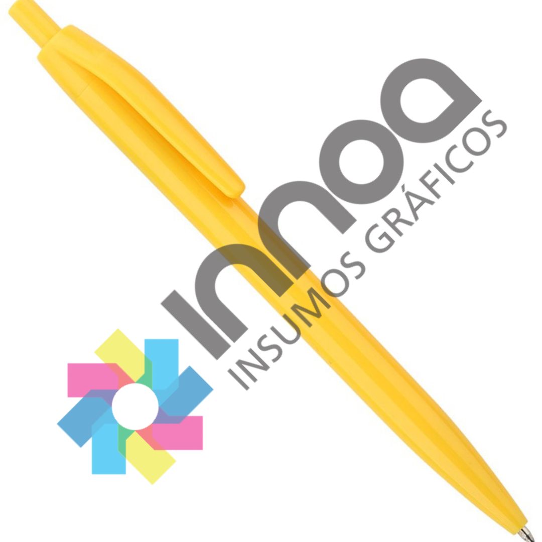 BOLIGRAFO LOLIPOP AMARILLO X10 UNIDADES