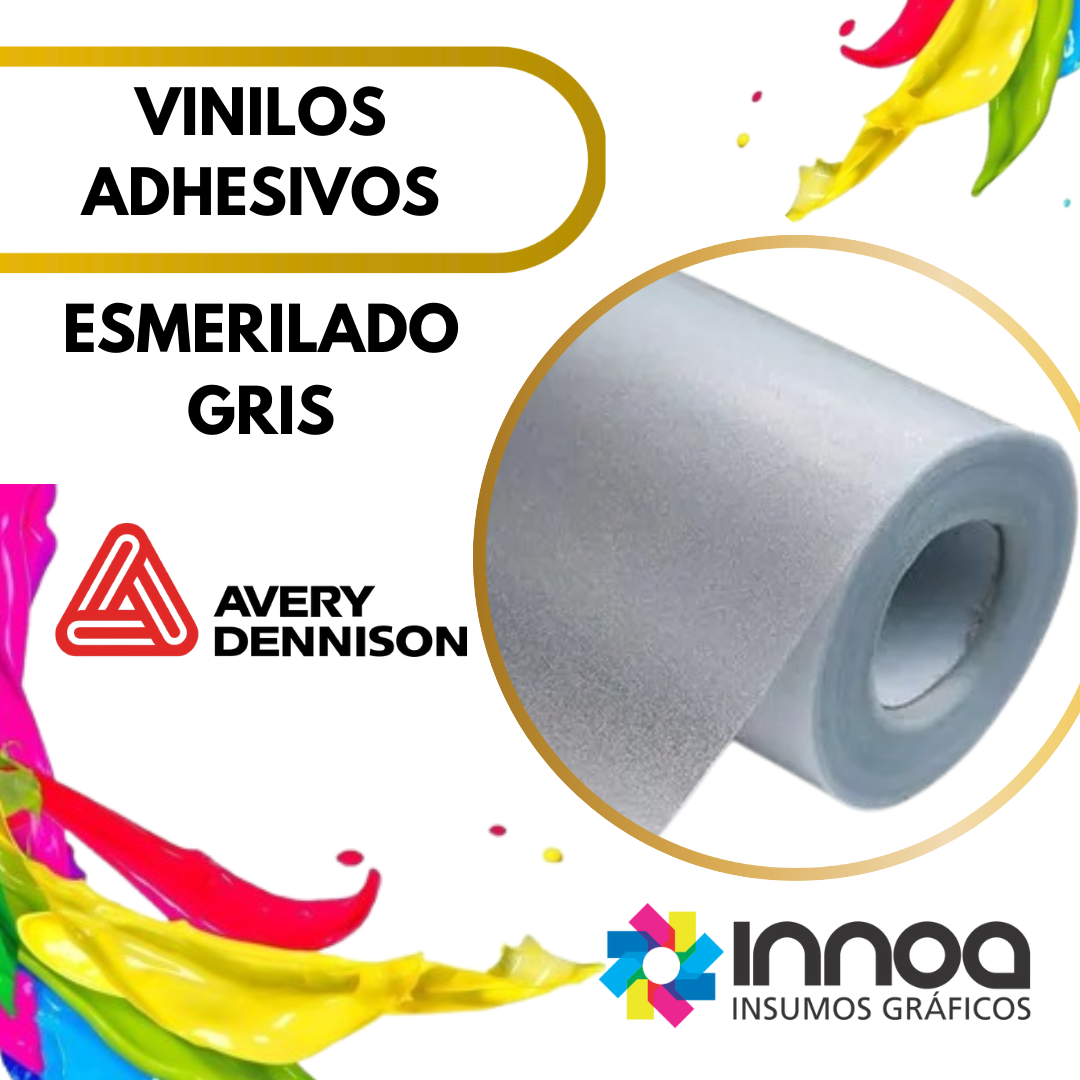 VINILO ESMERILADO AVERY SILVER GREY 1.27 MTRS