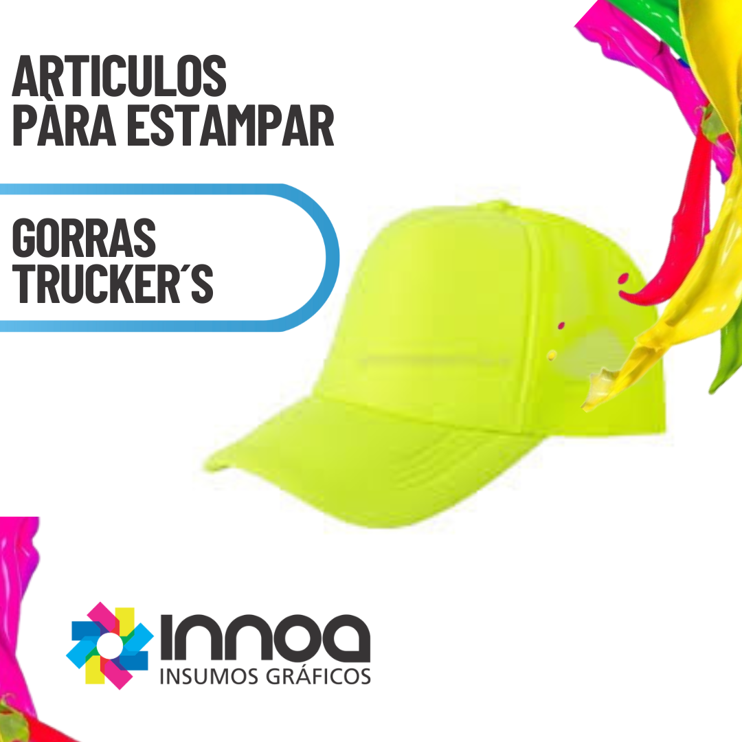 G06 GORRA TRUCKER FULL AMARILLO FLUO