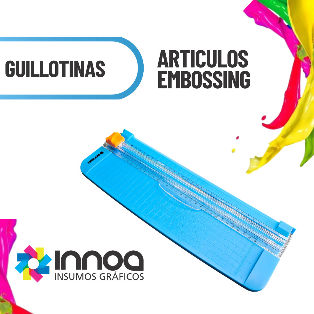 GUILLOTINA FREECUT GO CUCHILLA DESLIZABLE CELESTE